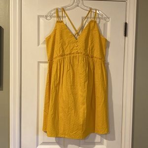 Never been worn, yellow sundress!
